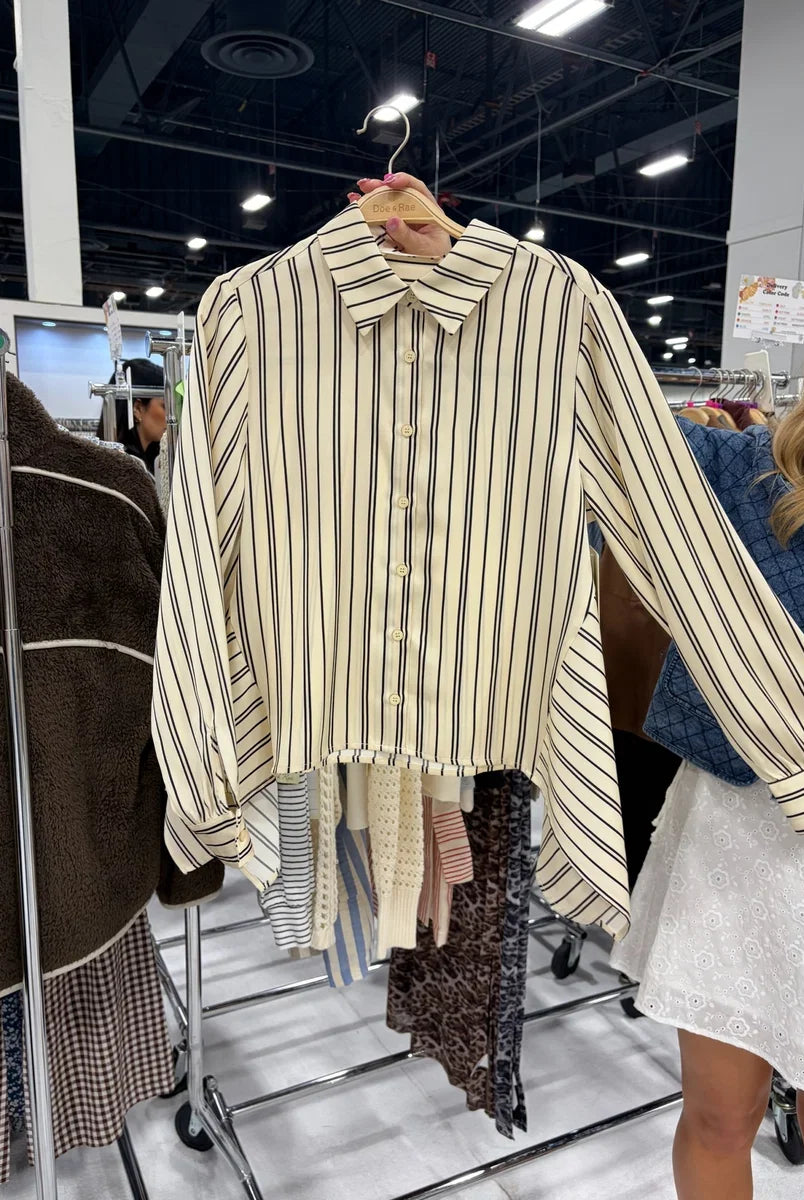 Asymetrical Striped Top