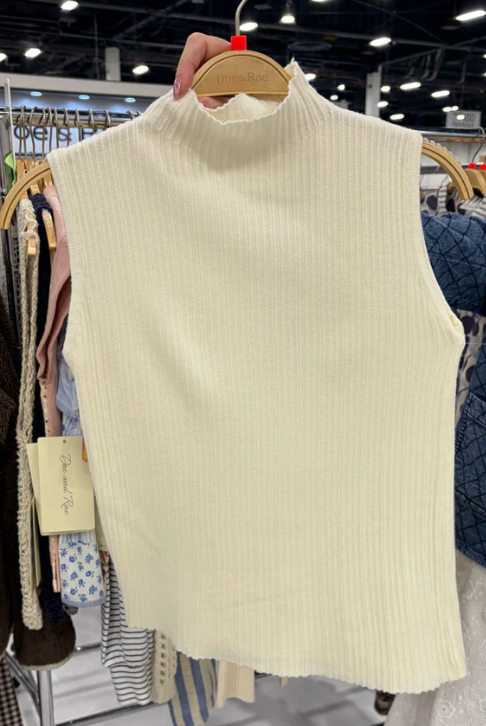Mock Neck Shell