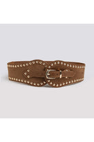 Suede studded Wide Belt