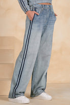 Denim Look Track Pants