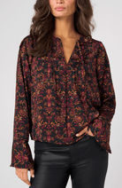 LS Woven Blouse w/pintuck
