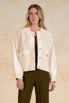 Mixed Media Sweater Jacket