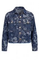 Floral Jacquard Denim Jacket