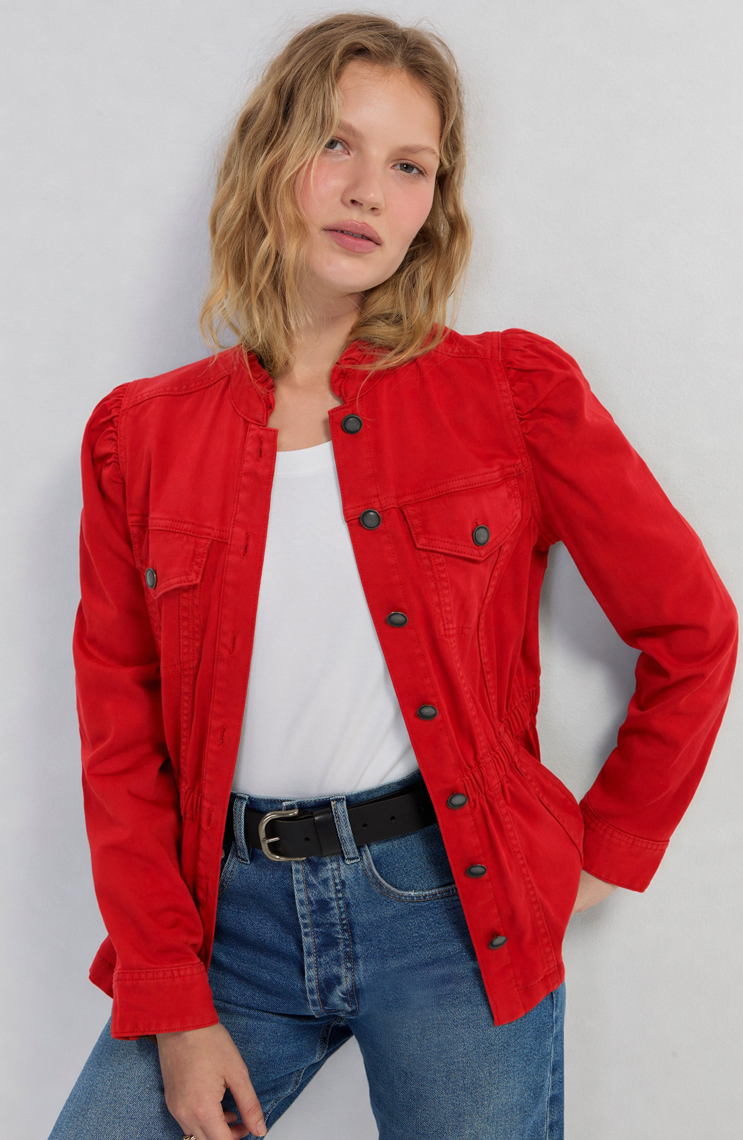 Puff Sleeve Trucker Jacket